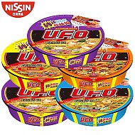 NISSIN 日清食品 UFO飞碟炒面方便面5盒多口味组合装泡面干拌面整箱速食