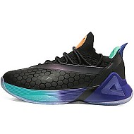 PEAK 匹克 帕克7代系列 男子篮球鞋 E93323A 黑色/紫色 41