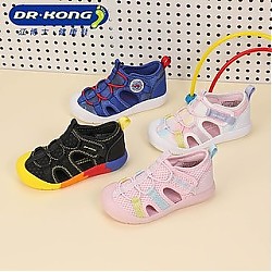 百亿补贴：DR.KONG 江博士 男女宝宝凉鞋夏季简易织带学步鞋1至3岁儿童凉鞋