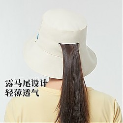 OhSunny 双面戴防晒渔夫帽男女春夏季防紫外线户外遮阳帽子