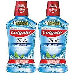 88VIP：Colgate 高露洁 酷爽漱口水2瓶减少口腔细菌清新口气0酒精温和防护家庭装