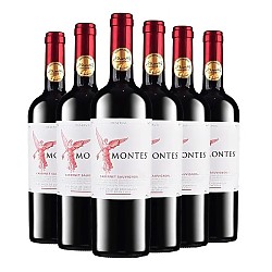 MONTES 蒙特斯 智利原瓶进口 珍藏级红天使梅洛 14.5度干红葡萄酒 750ml*6瓶 整箱装