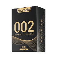 OKAMOTO 冈本 002黑金超薄组合 安全套 10片（0.02超薄2片+随机8片）