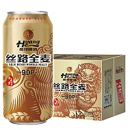 HuangHe 黄河啤酒 丝路 全麦 啤酒500ml*12听 整箱装
