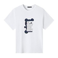 GXG 24夏季时尚卡通印花男款圆领纯棉短袖t恤上衣