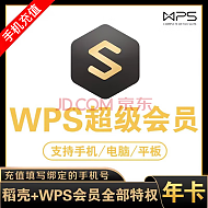 WPS 金山软件 超级会员月卡 1年