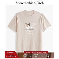 Abercrombie & Fitch 男装女装情侣装 24春夏新款美式圆领短袖T恤