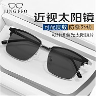 JingPro 镜邦 1.60MR-8近视太阳镜（含散光）+时尚GM同款/钛架多款可选