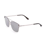 POLICE 男女全框金属太阳镜眼镜墨镜SPL592K 银色烟熏色/银色镜面 62