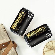 88VIP：watsons 屈臣氏 2件到手60罐200ml苏打水原味碳酸饮料无糖气泡苏打饮品迷你罐整箱