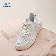 五一放价：ERKE 鸿星尔克 夏季休闲鞋橡芽白/蛋奶灰