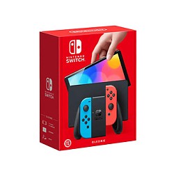 Nintendo 任天堂 Switch单机标配红蓝手柄OLED 港版主机