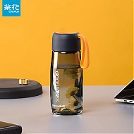 CHAHUA 茶花 塑料水杯 520ml-黄色提绳