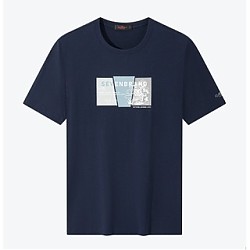 SEVEN 柒牌 纯棉短袖T恤