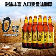 燕京啤酒 燕京9号 原浆白啤酒12度 726ml*6